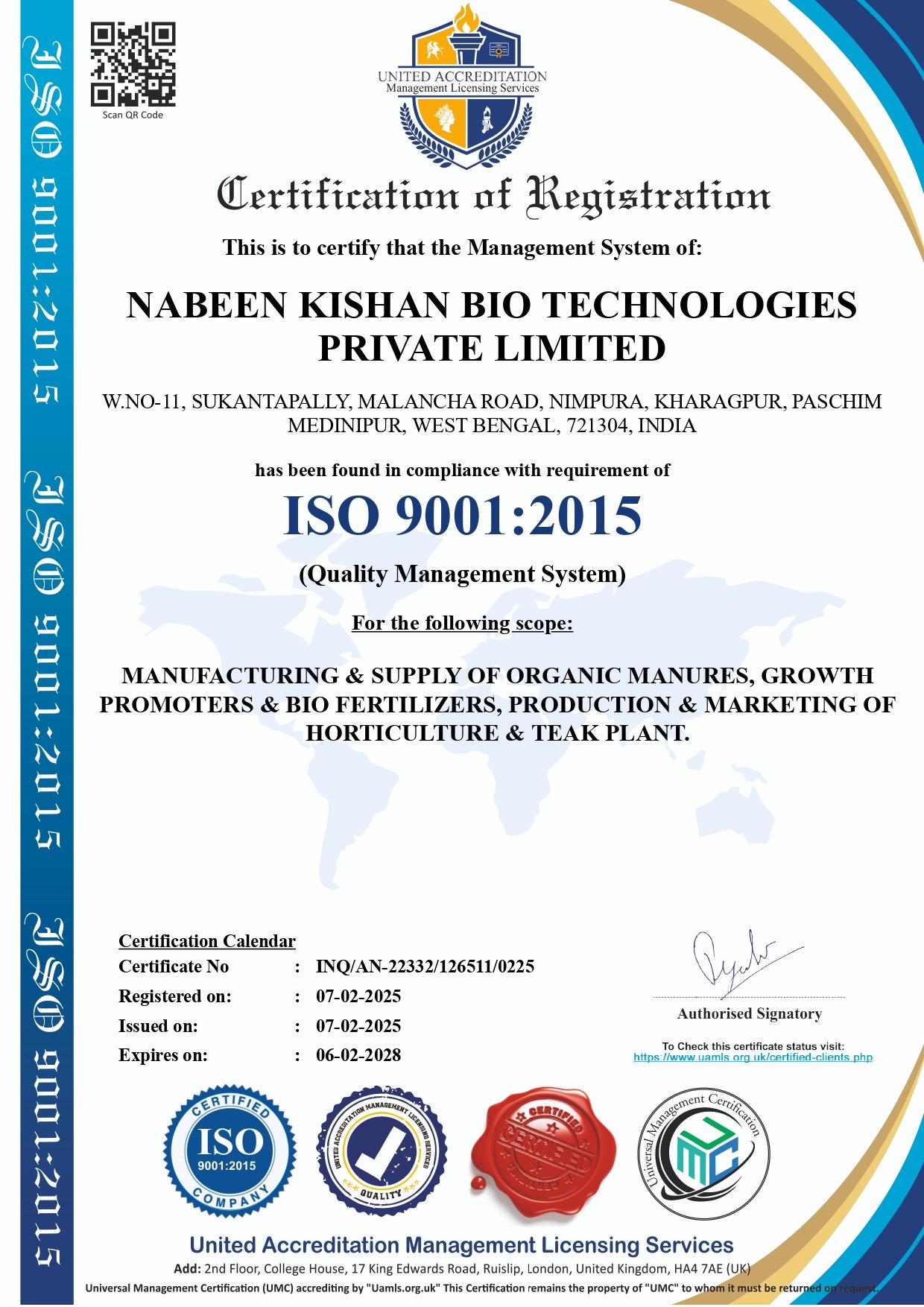 ISO CERTIFICATE